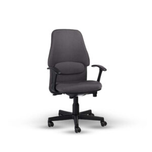 Staff Office Chair with padded seat and back, smooth-rolling caster wheels, and sturdy base
