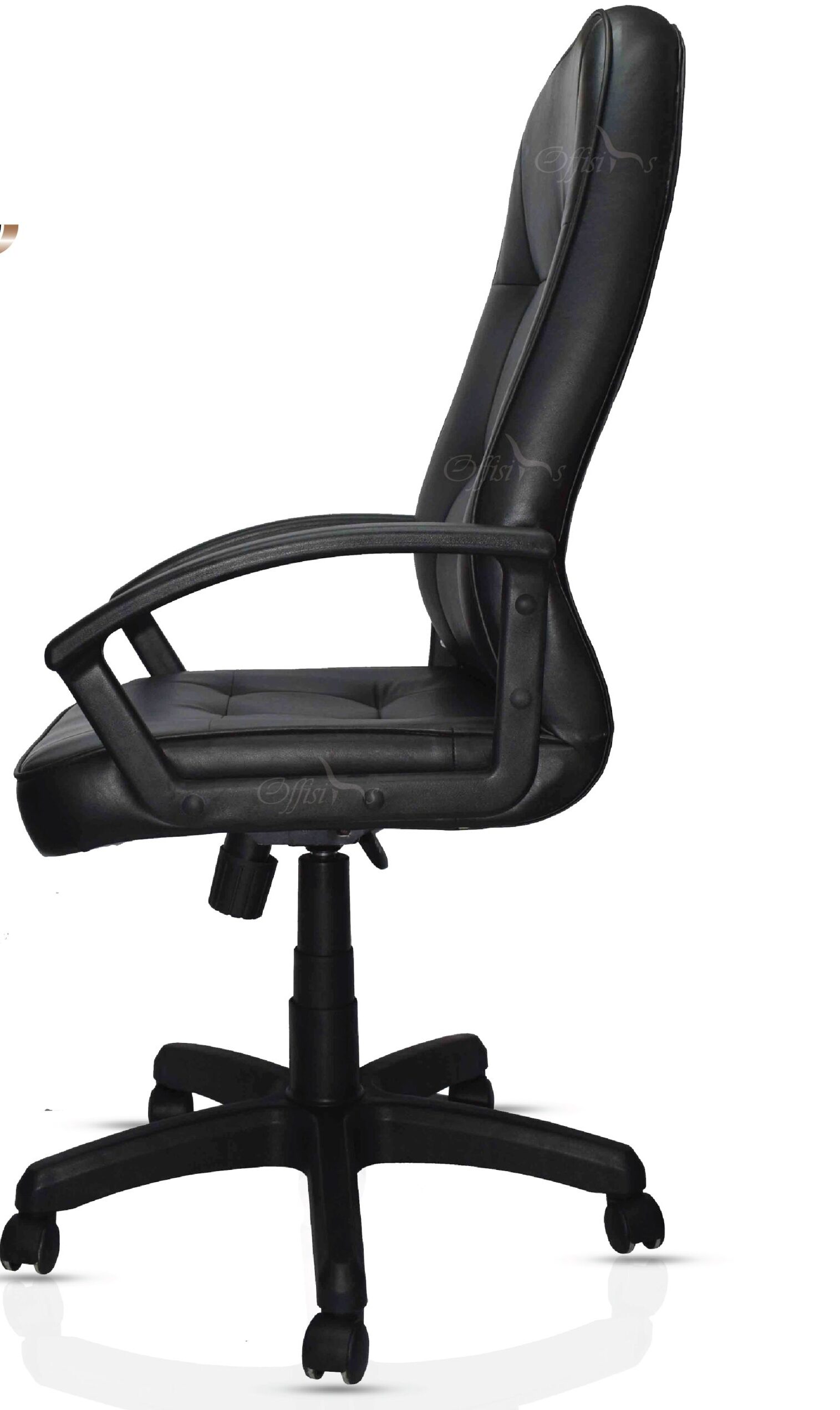 Staff Office Chair with adjustable headrest, lumbar support, reclining backrest, height-adjustable armrests, breathable mesh back, cushioned seat, and silent wheels
