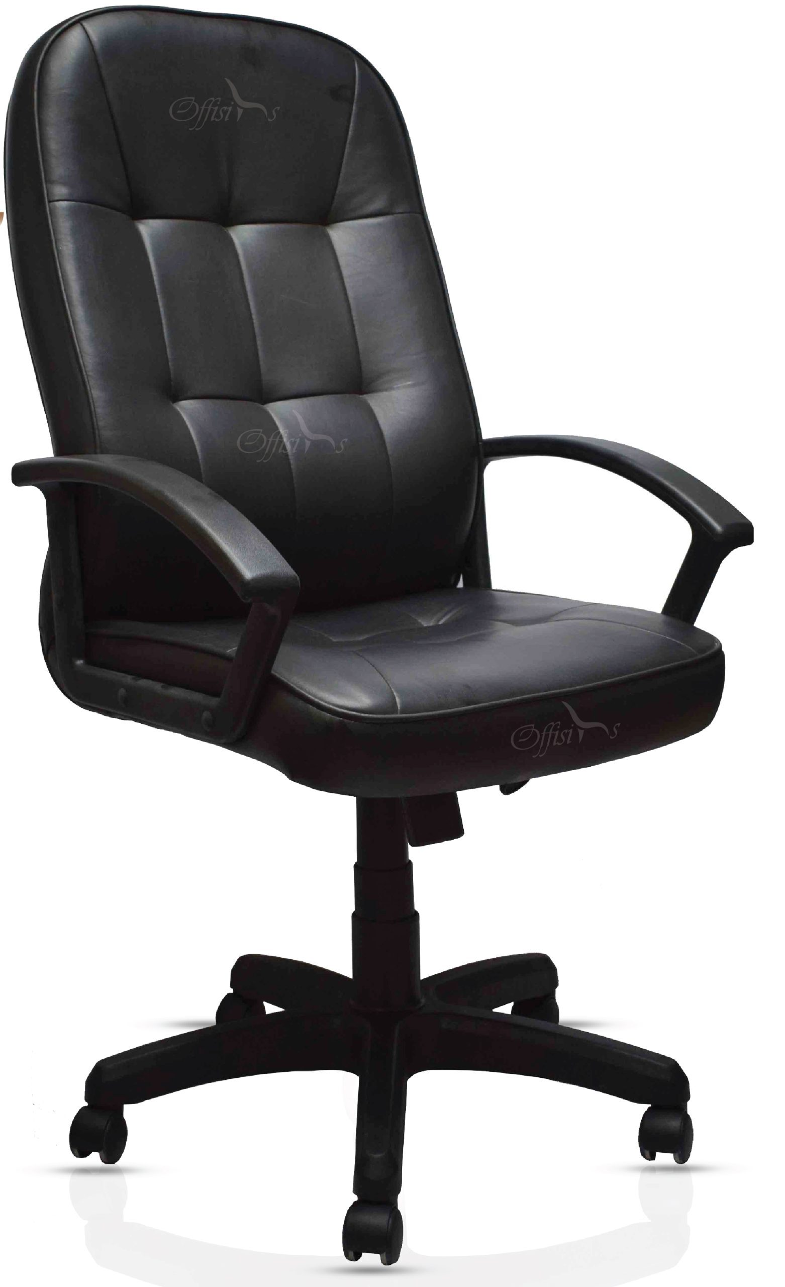 Staff Office Chair with adjustable headrest, lumbar support, reclining backrest, height-adjustable armrests, breathable mesh back, cushioned seat, and silent wheels