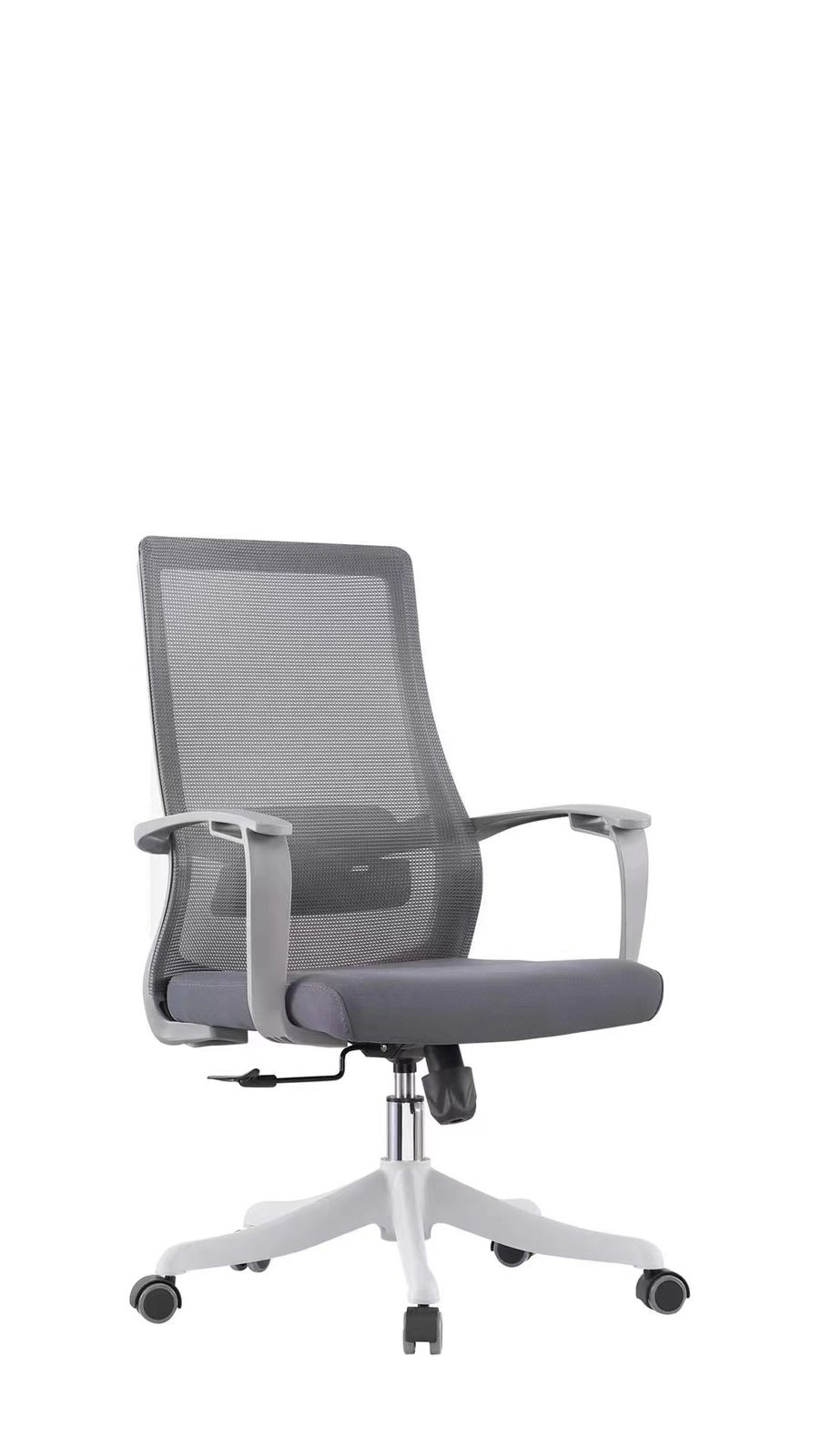 Staff Office Chair with padded seat and back, smooth-rolling caster wheels, and sturdy base.