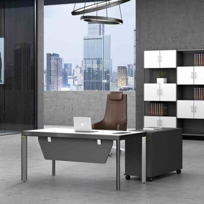 MAF-567 Carver Black Manager Table